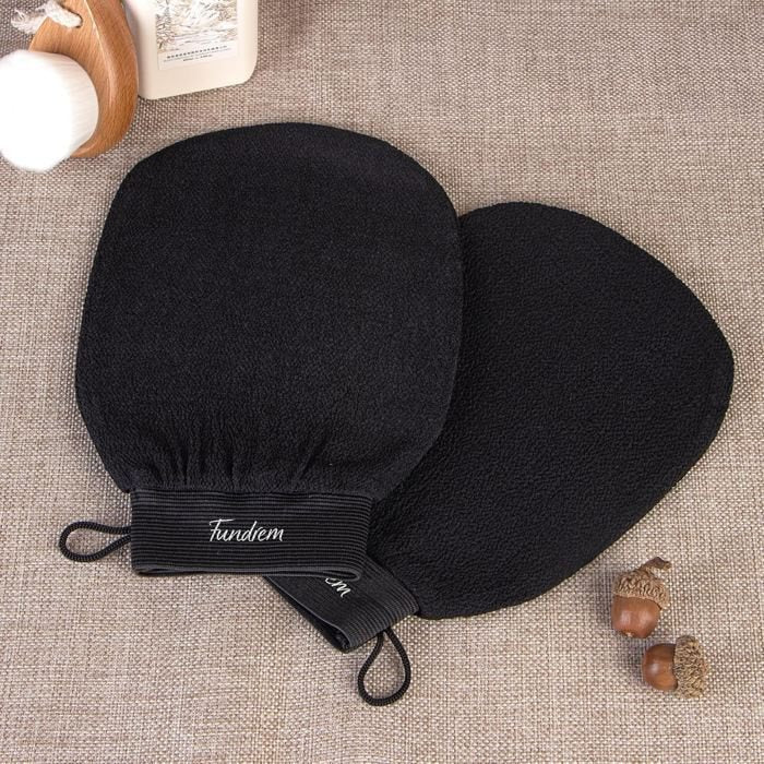 Exfoliating body mitts